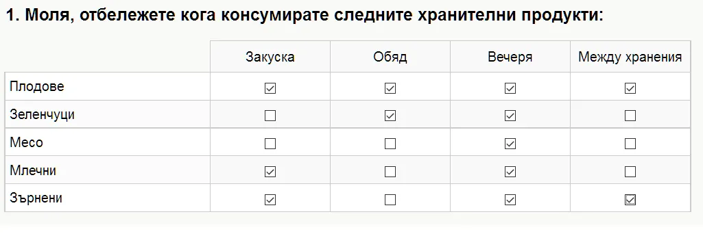 Множество отговори на редица